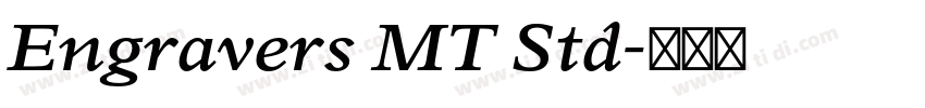Engravers MT Std字体转换